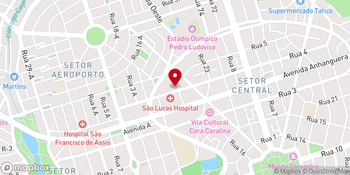 Map showing location of Igreja Nossa Senhora das Graças