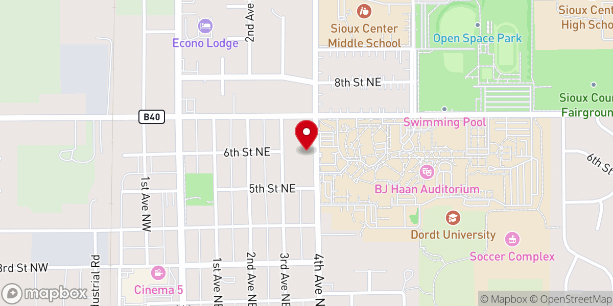 Map showing location of Center for the Advancement of Christian Education