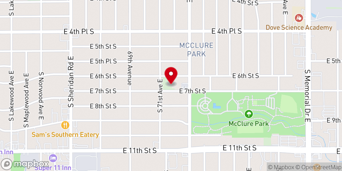 Map showing location of Springs of Grace Church