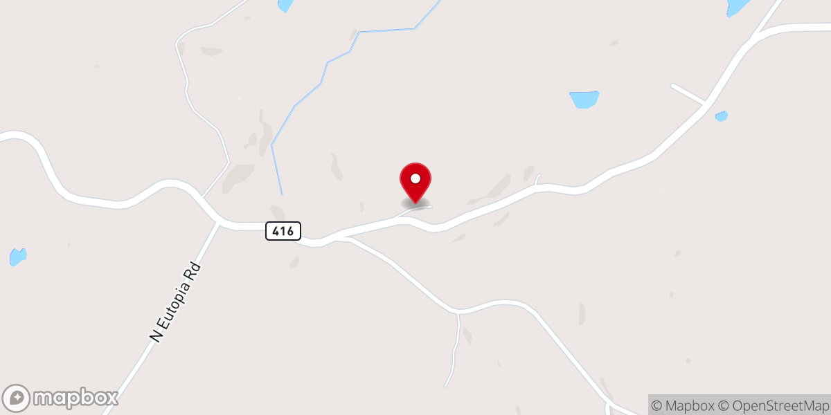 Map showing location of Gilleyville Church