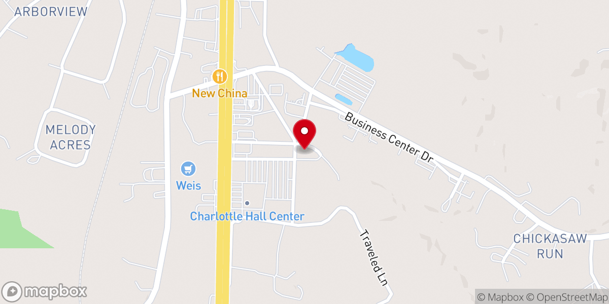Map showing location of Encounter Christian Center