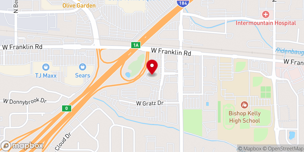 Map showing location of Calvary Chapel