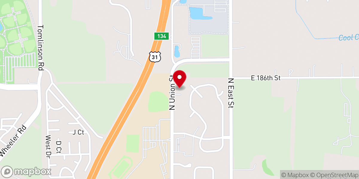 Map showing location of Bright Light Church