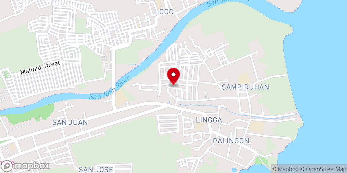 Map showing location of Apostolic Pentecostal Church-Calamba