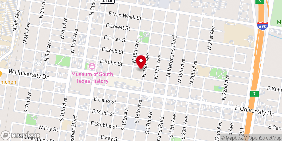 Map showing location of Troop 1927 Sacred Heart Catholic Church