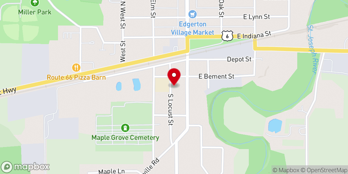 Map showing location of St Mary's Catholic Church