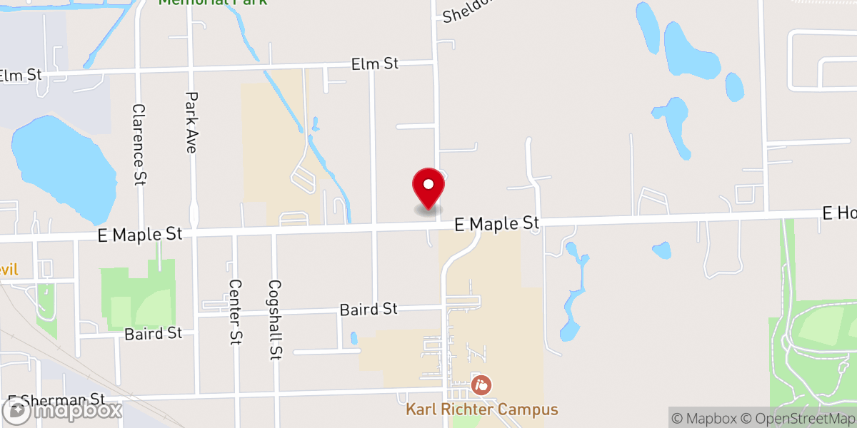 Map showing location of Holly House of Prayer