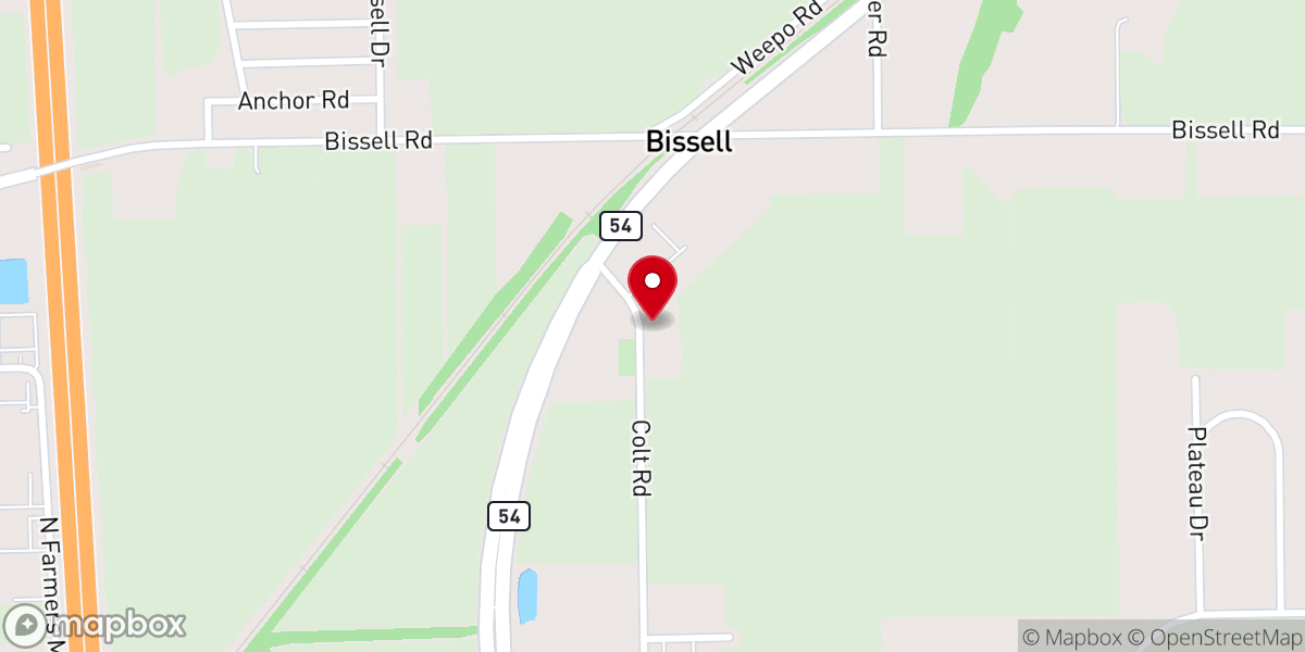Map showing location of United Brethren Church