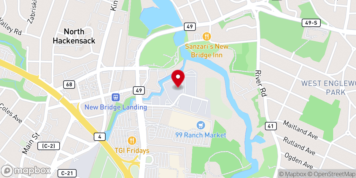 Map showing location of Pilgrim Church of New Jersey Inc