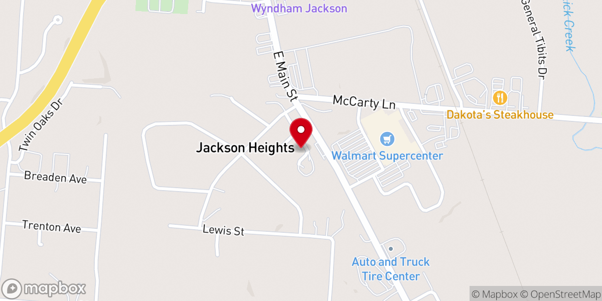 Map showing location of Faith Ministry Center