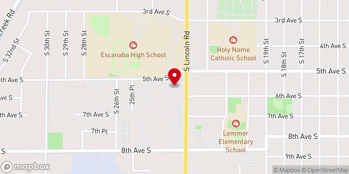 Map showing location of Immanuel Lutheran Church