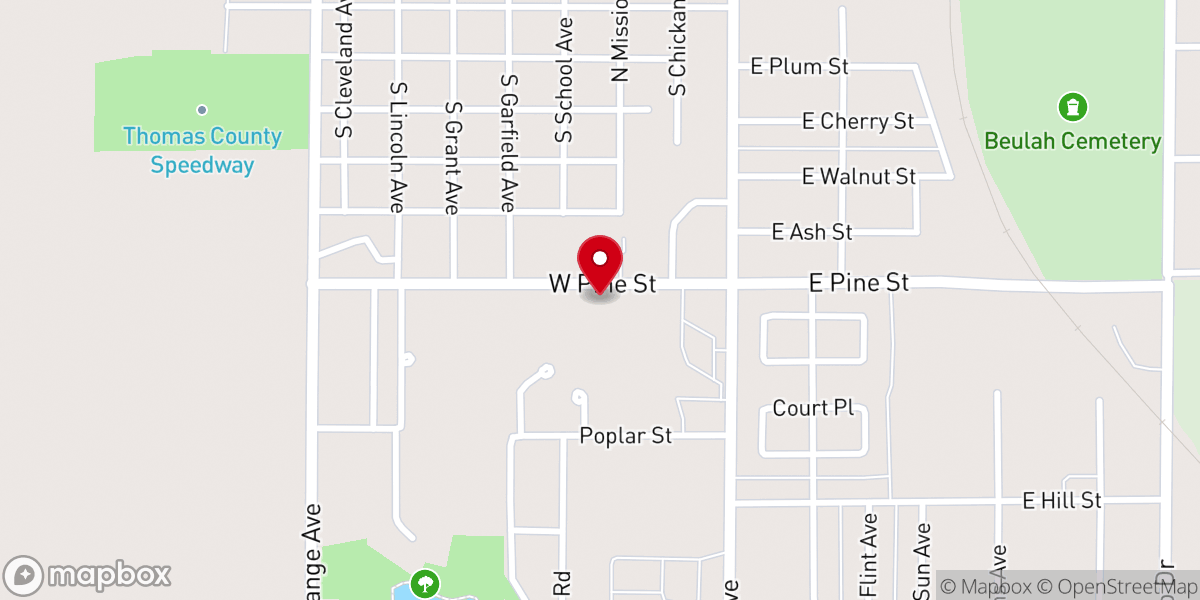 Map showing location of Freedom Church - Colby