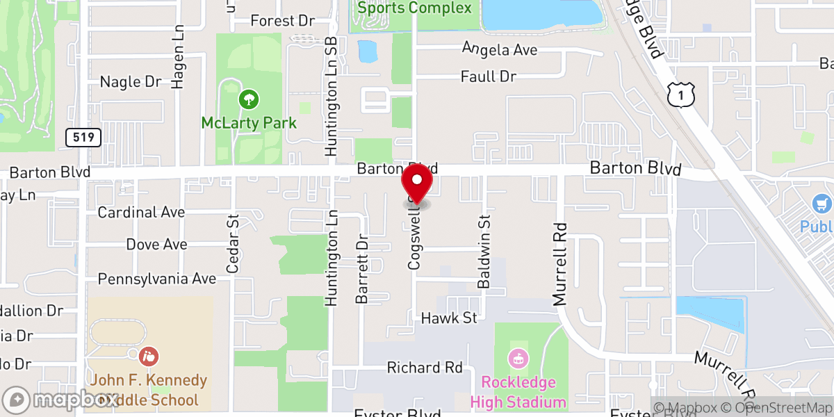 Map showing location of Arise International Ministries Inc