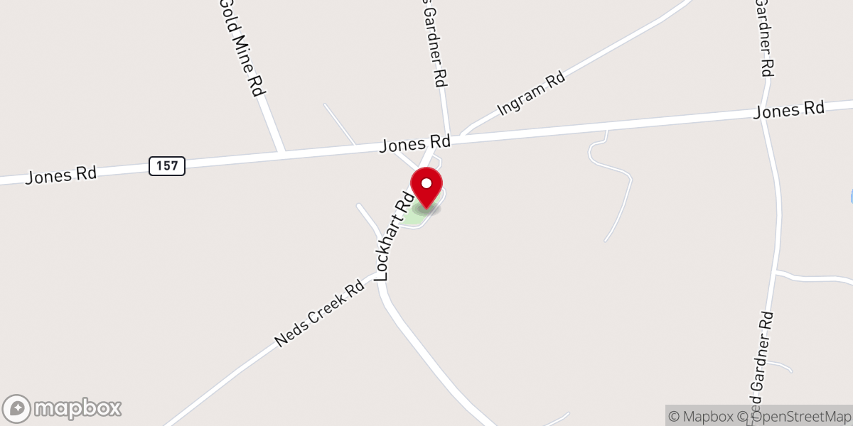 Map showing location of Paw paws place