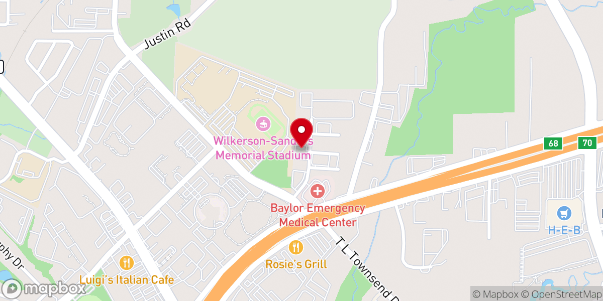 Map showing location of The Bucket Ministry World Headquarters