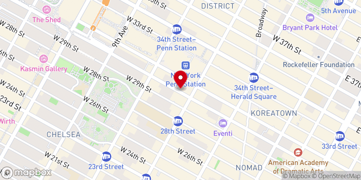 Map showing location of Saint John's Catholic Church