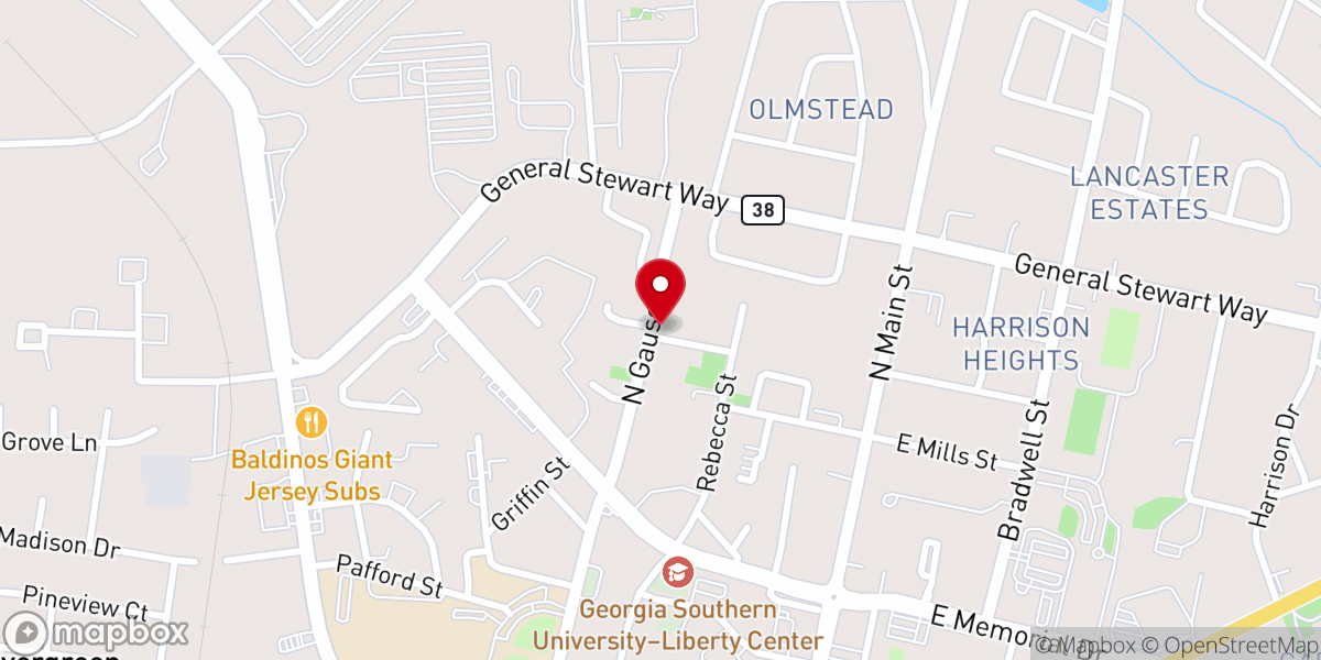 Map showing location of Grace and Mercy Outreach Ministries COGIC