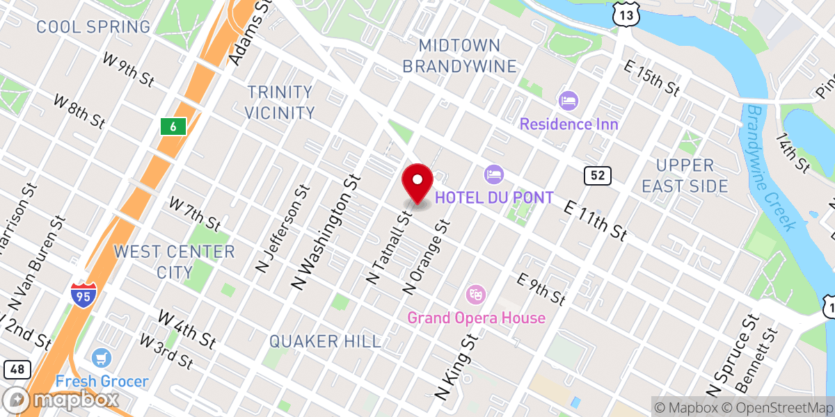 Map showing location of First Church of Christ