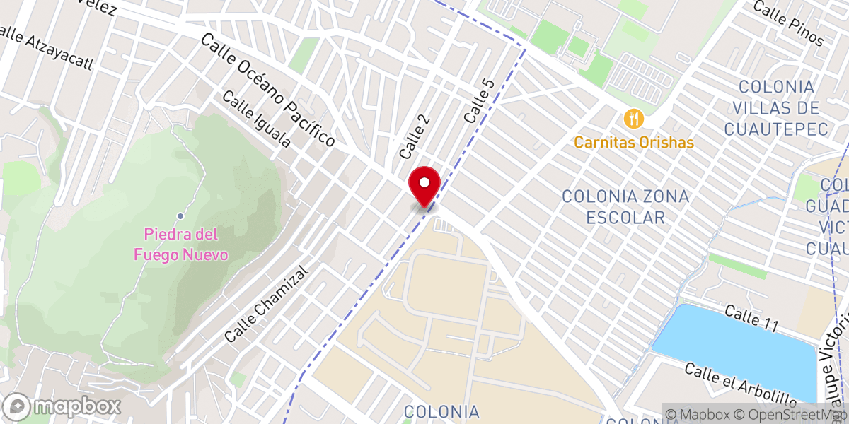 Map showing location of IGLESIA CAMINO DE SALVACIÓN, MMVE