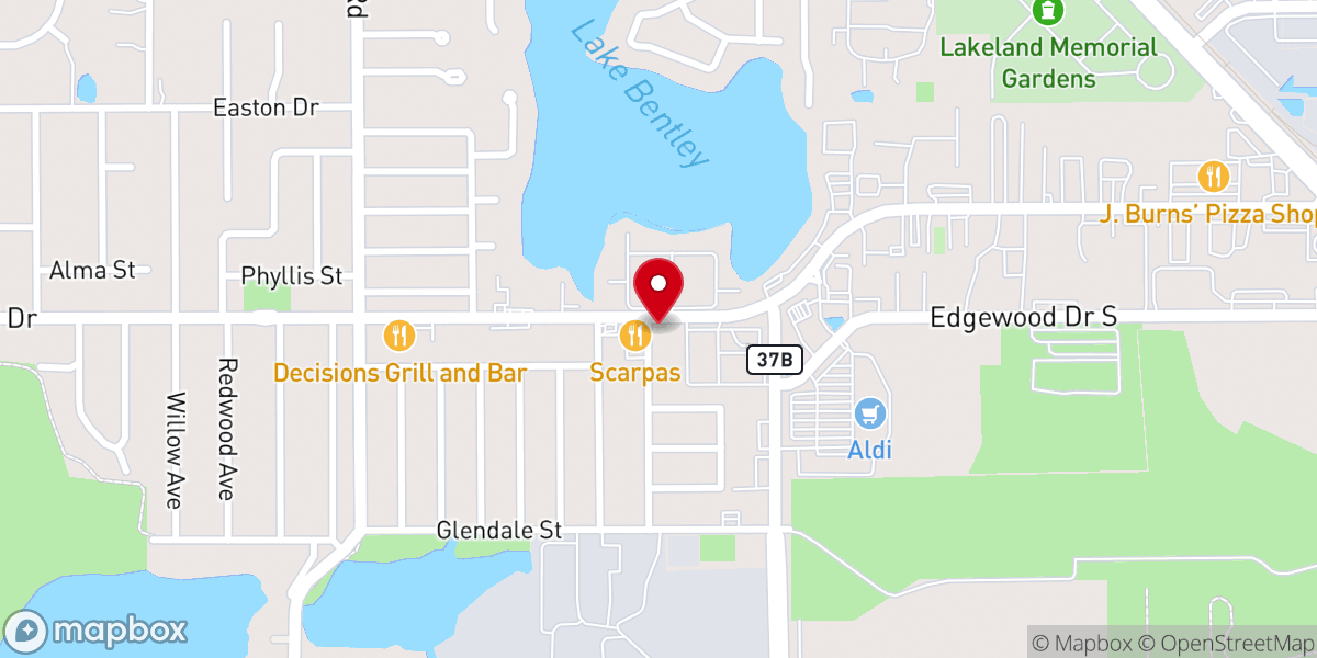 Map showing location of First Alliance Church