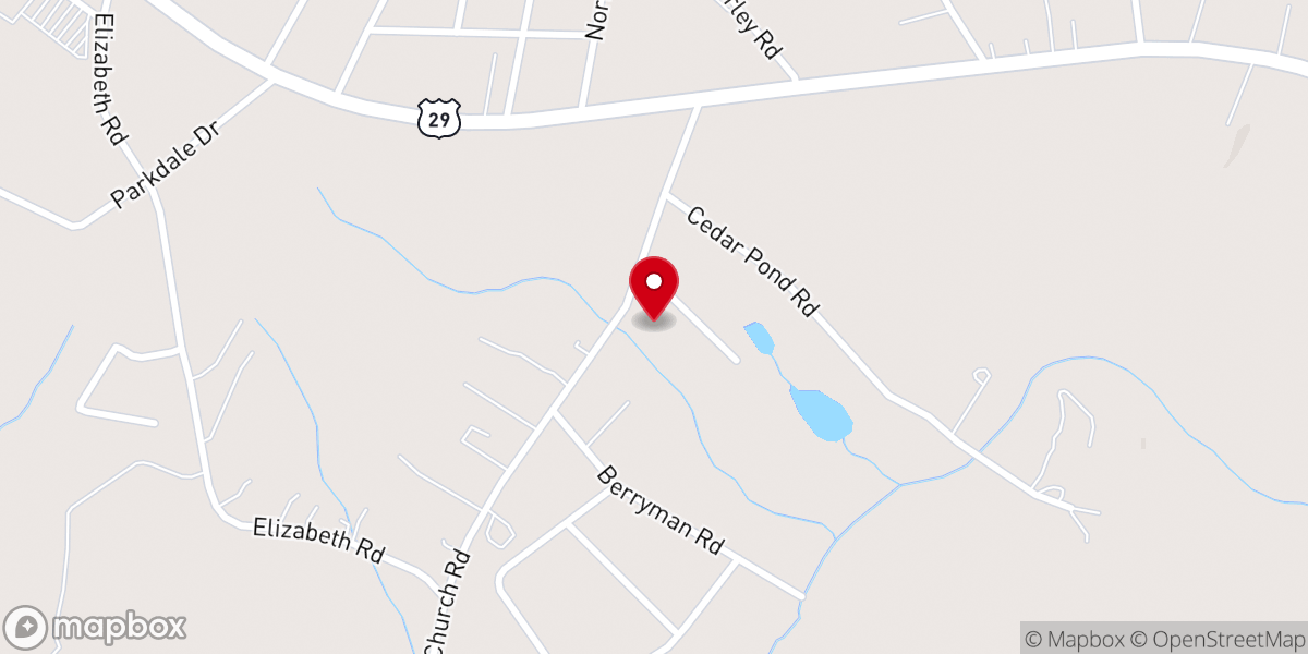 Map showing location of Abundant Life Baptist Church