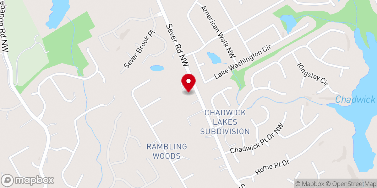 Map showing location of Atlanta Church of Christ in Gwinnett Inc