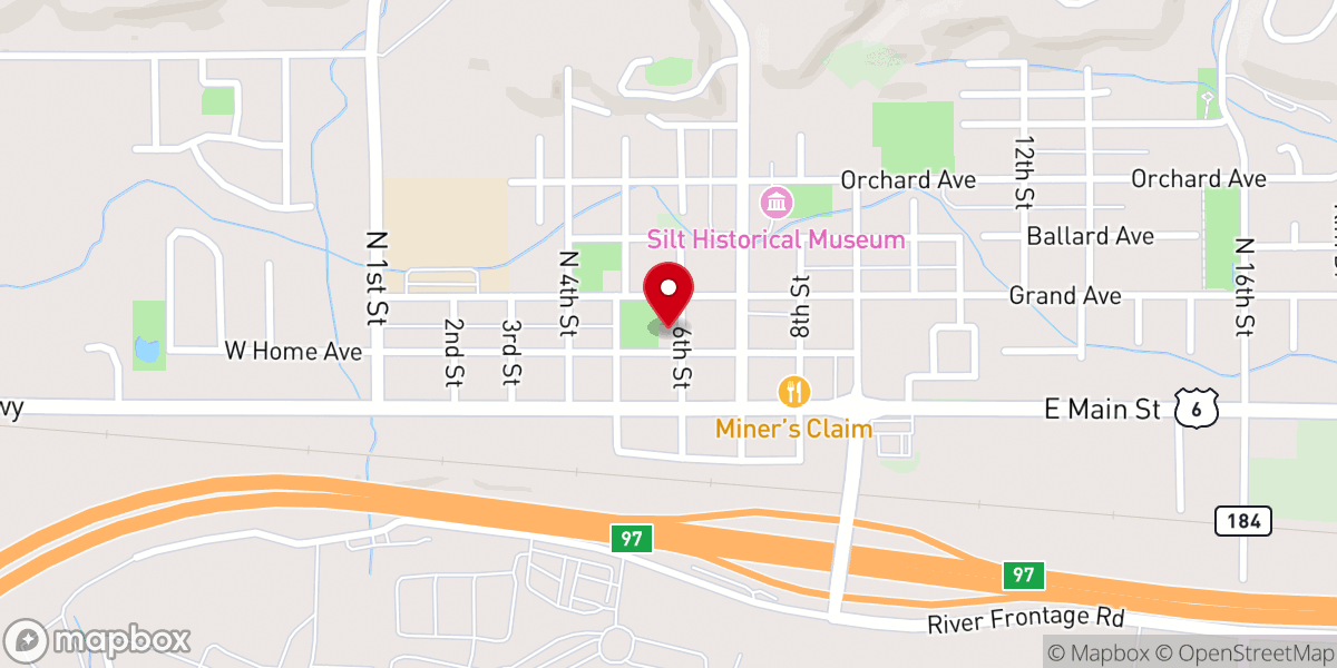 Map showing location of Sacred Heart Catholic Church