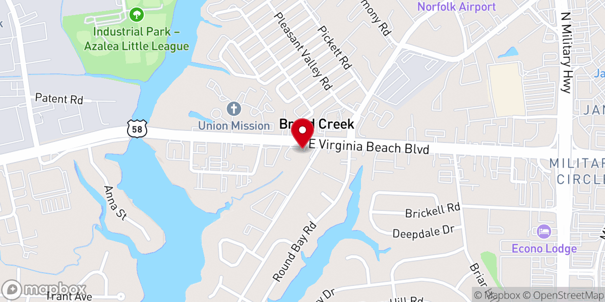 Map showing location of Reaching for Christ Ministries