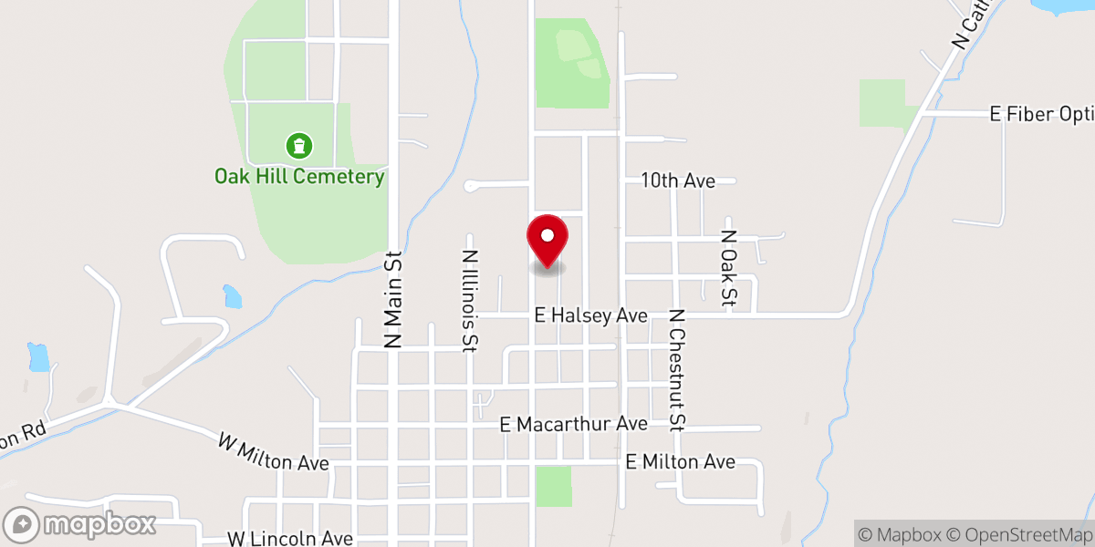 Map showing location of St Mary's Catholic Church