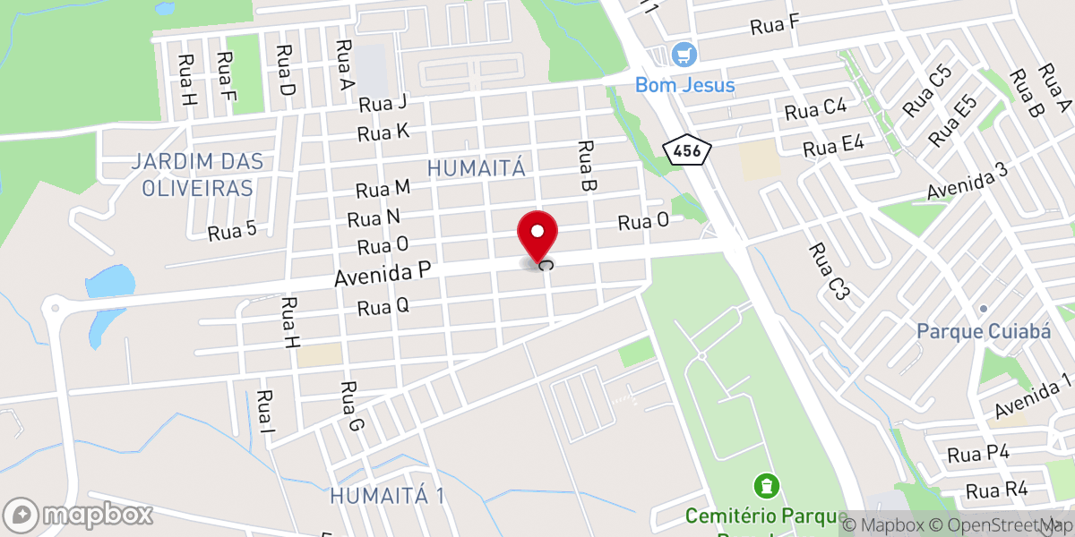 Map showing location of Igreja Batista Da PAZ