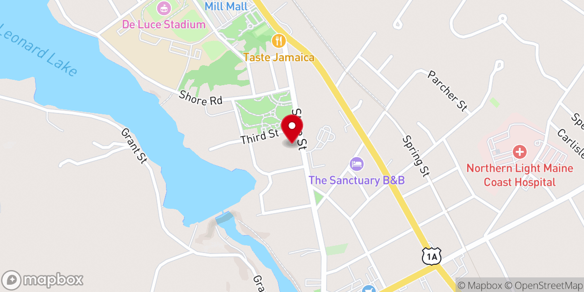 Map showing location of St. Dunstan's Episcopal Church