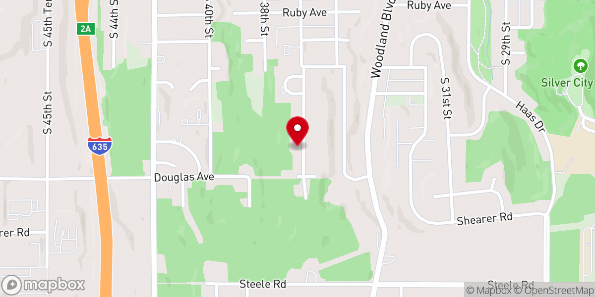 Map showing location of Second Metropolitan Baptist Church