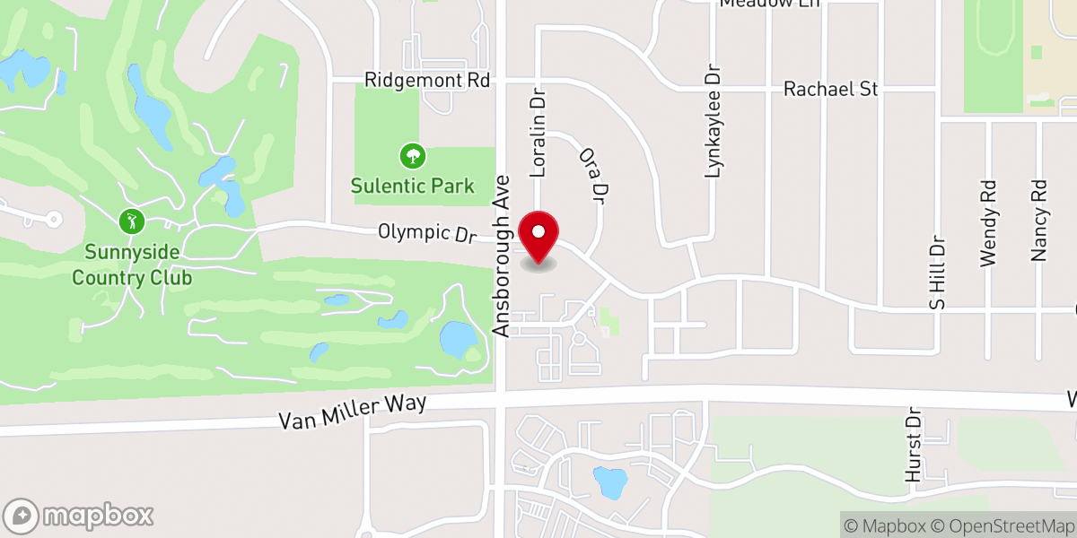 Map showing location of Pilgrim Lutheran Church (ELS)