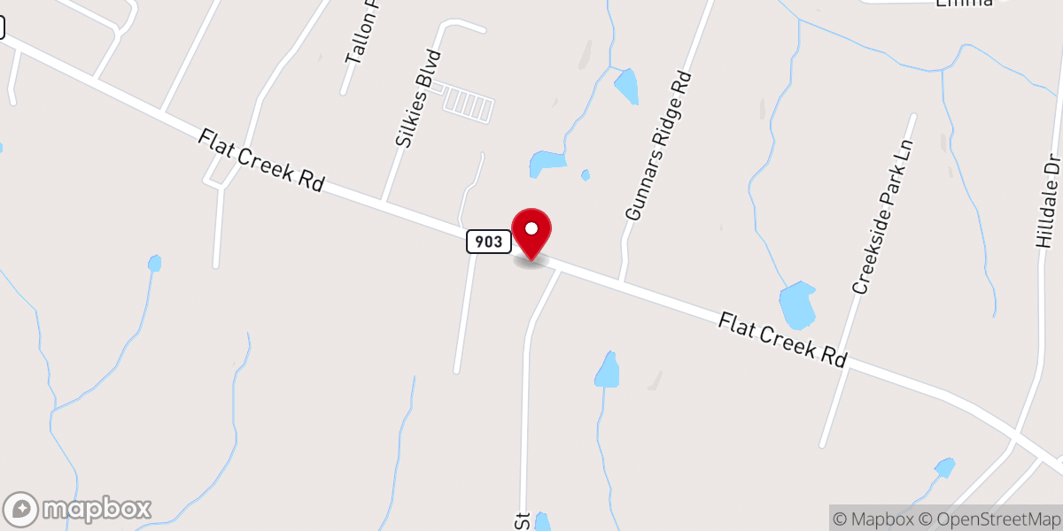 Map showing location of Centennial African Methodist Episcopal Zion Church