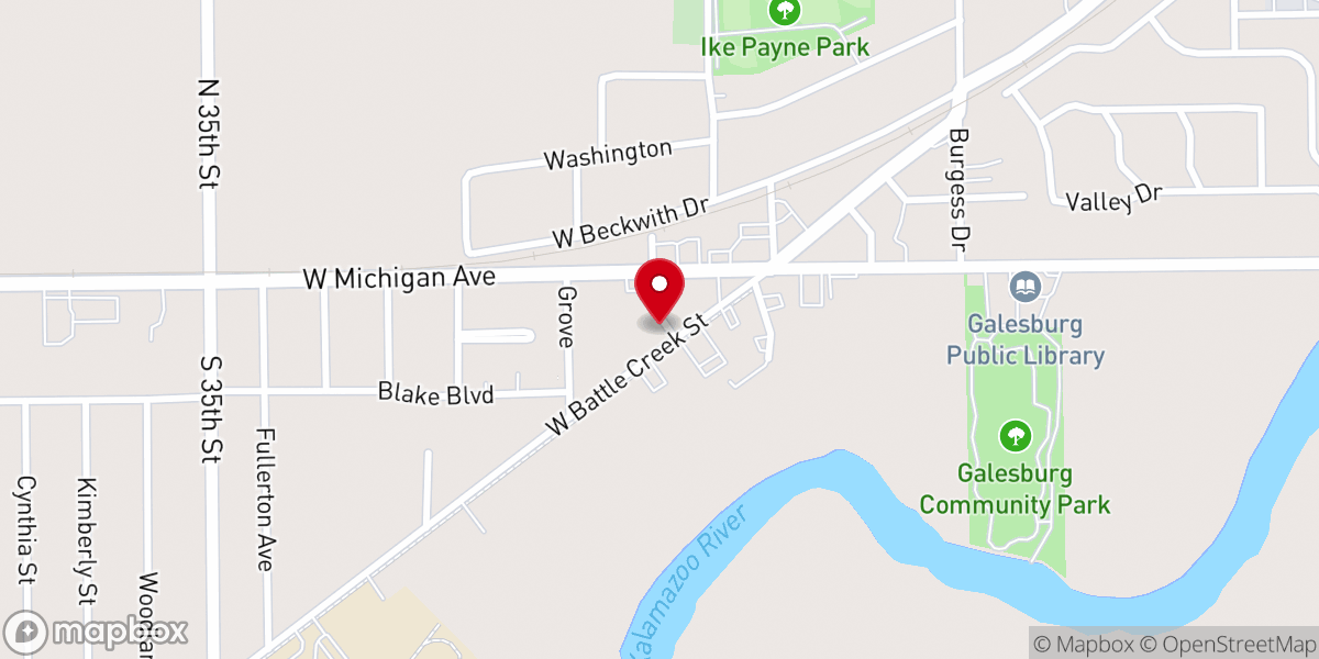 Map showing location of Congregational United Church