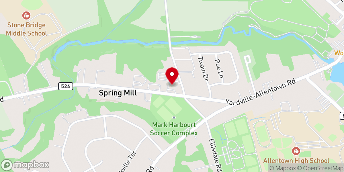Map showing location of St Johns Baptist Serbian Orthodox Church