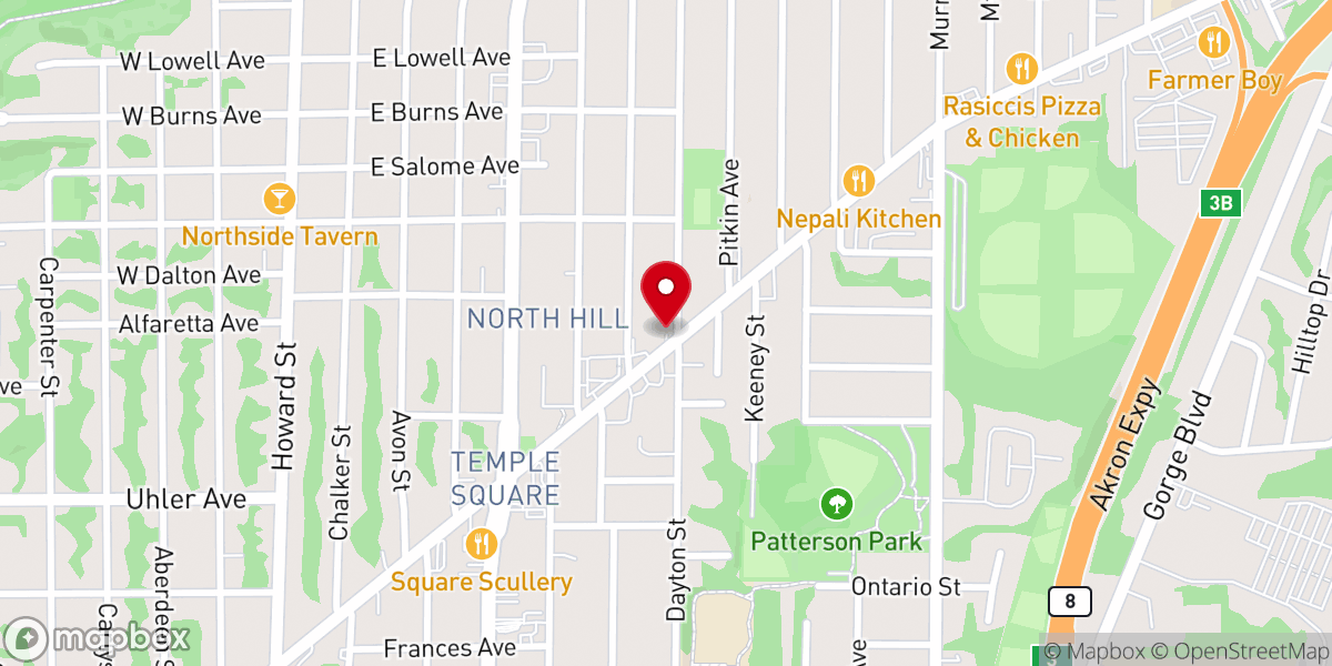 Map showing location of Redeemer United Methodist Church