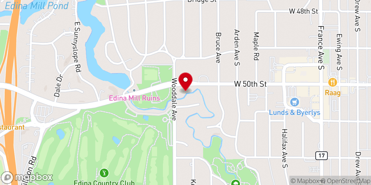 Map showing location of St. Stephen's Episcopal Church