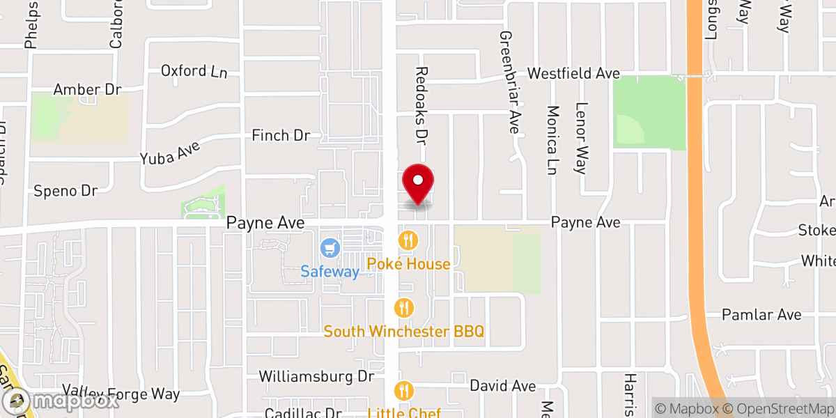 Map showing location of Creative Mind Science Church