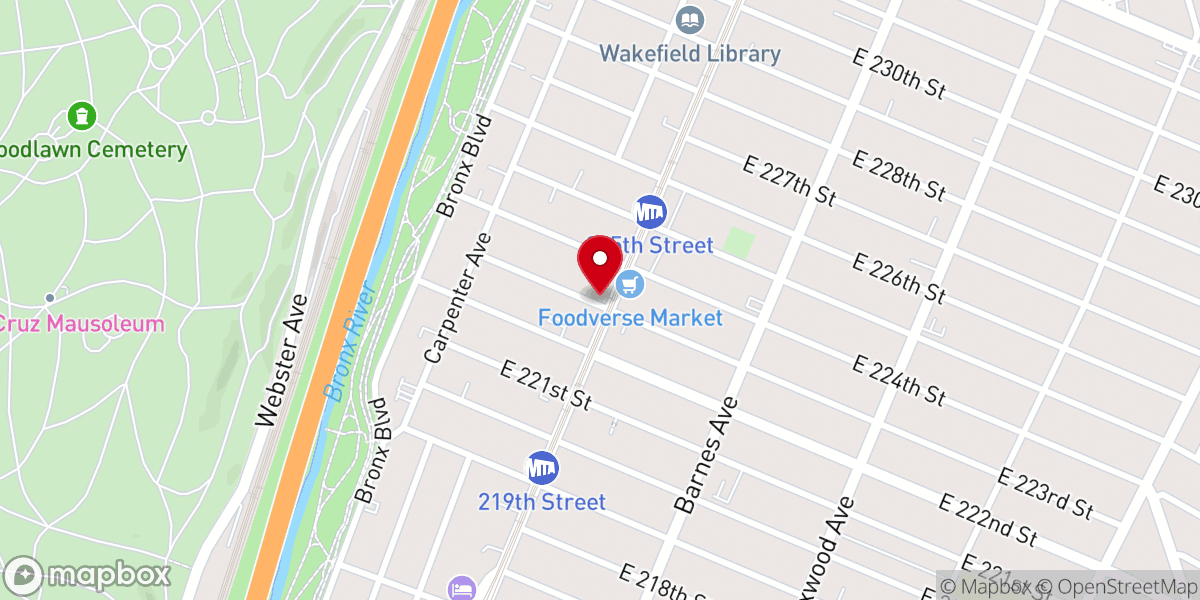Map showing location of Elevation House Chapel