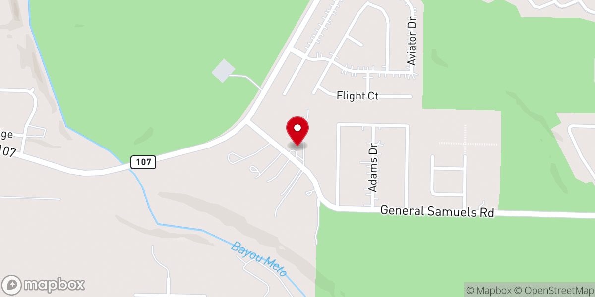 Map showing location of Emmanuel Bible Fellowship Church