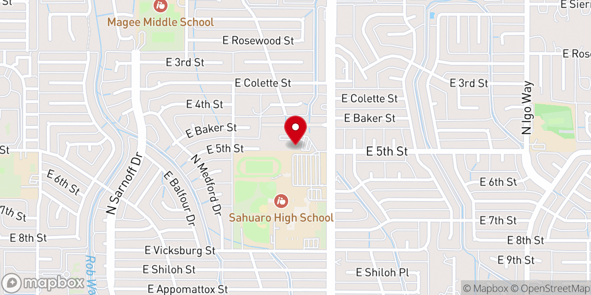 Map showing location of Eastside Covenant Church