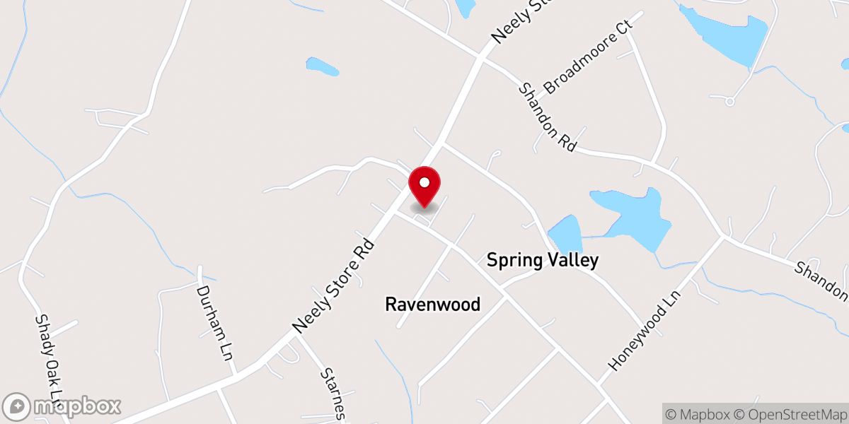 Map showing location of Friendship Church