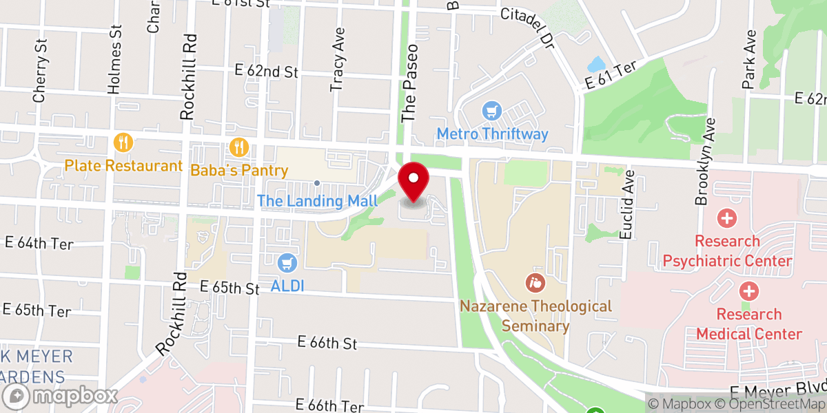 Map showing location of Convent of Christ the King