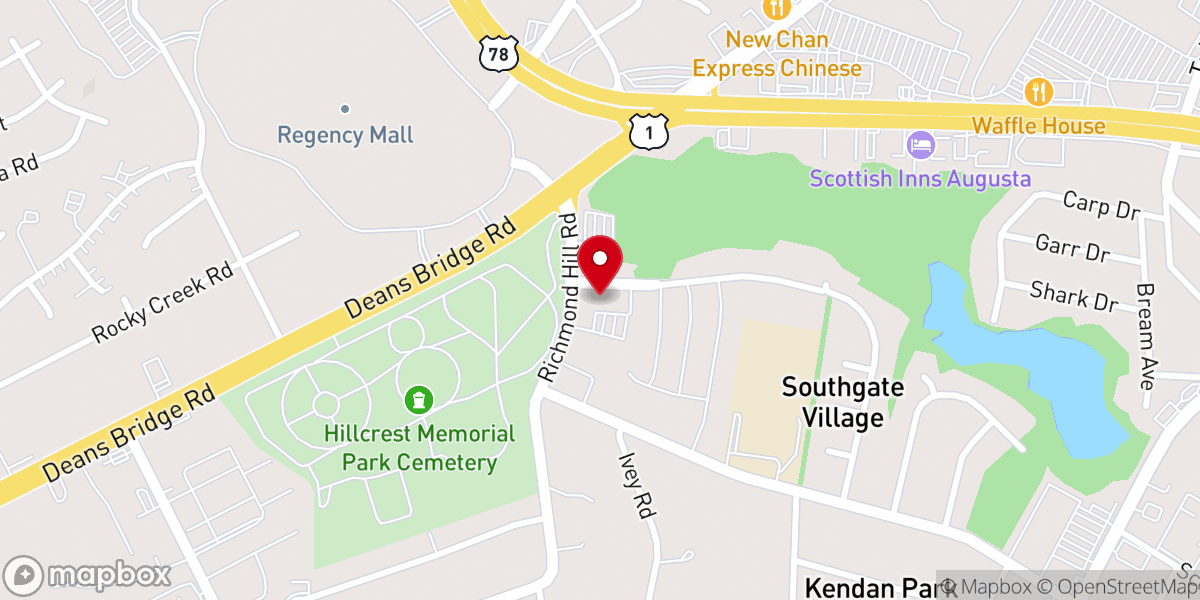 Map showing location of Calvary Baptist Tabernacle