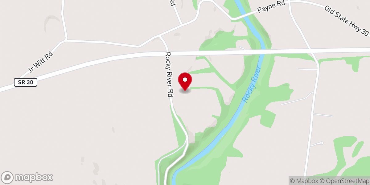 Map showing location of Cumberland Chapel Church