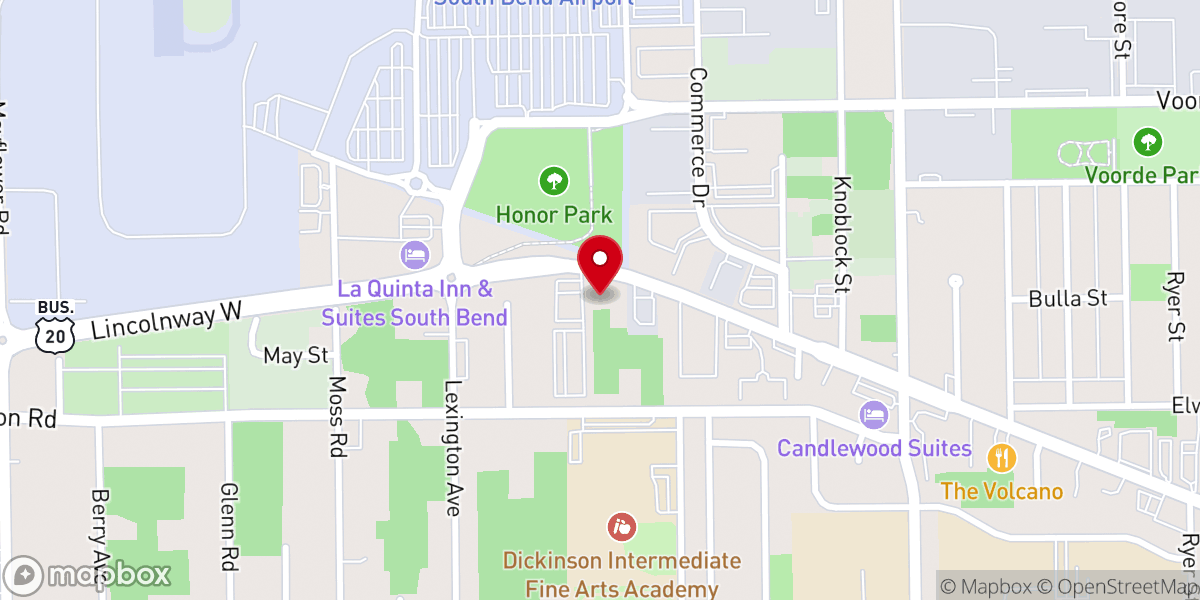 Map showing location of Victory Lighthouse Christian Church