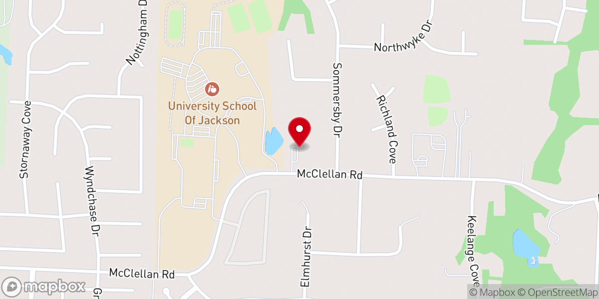 Map showing location of All Saints Anglican Church