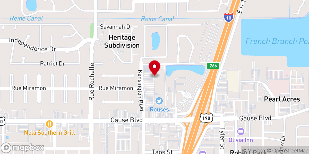 Map showing location of Northshore Church