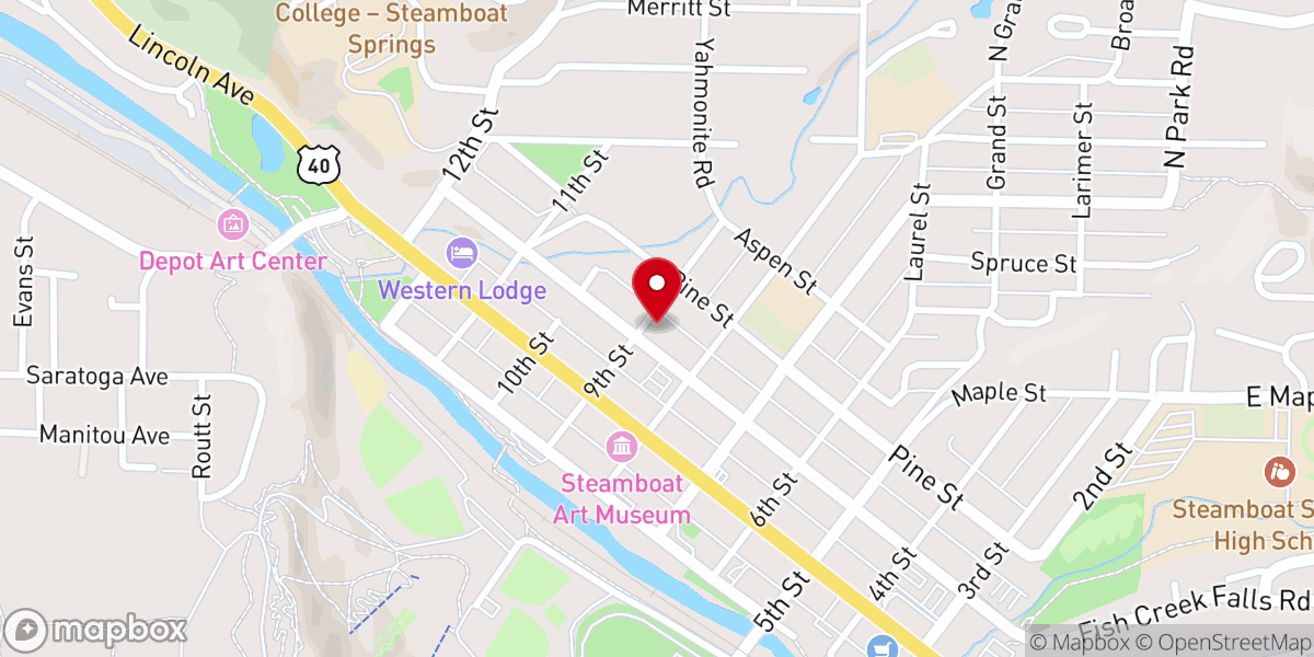 Map showing location of St Paul's Episcopal Church